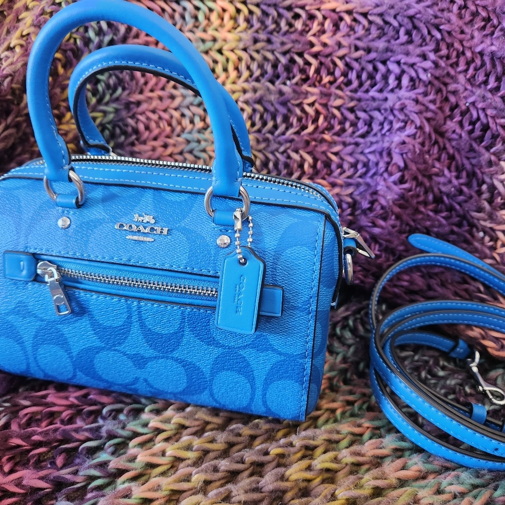 Brand New Coach Mini Rowan Blue